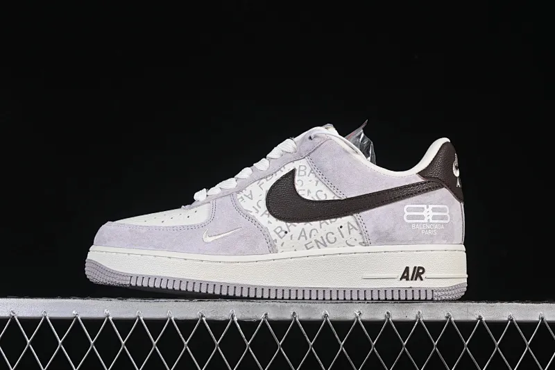 All categories Nk Air Force 1 Air Force series Nk Air Force 1 Low Air Force low-top Nike Air Force 1'07 Low Balenciaga co-branded white brown Air Force 1 low-top casual sneakers YF9511-806